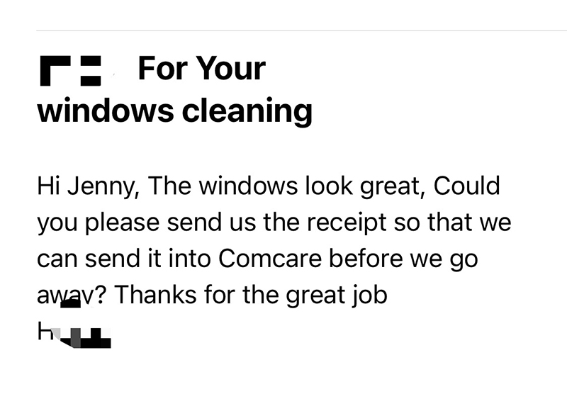 Customer feedback